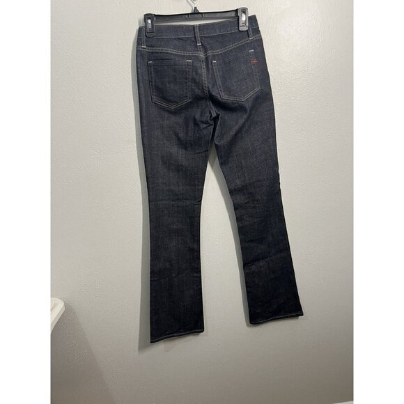 Gap Mid Rise Boot Cut Jeans Womens Sz 24R 0R Blue Dark Wash Low Rise 5 Pocket - Picture 7 of 16